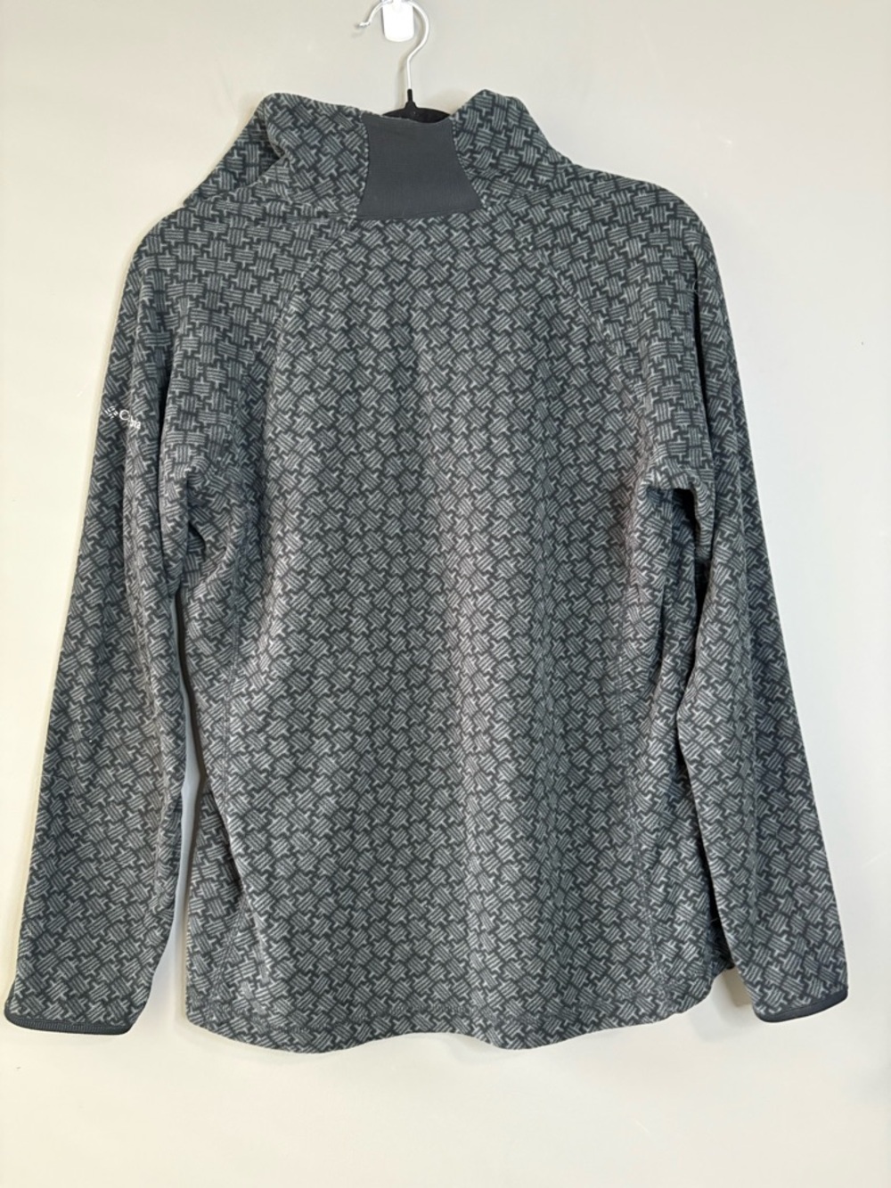 Columbia Gray Quarter Zip Pullover Womens L Fleece Hiking Active - Picture 8 of 9